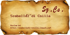 Szebellédi Csilla névjegykártya